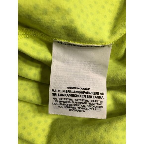 Nike Dri-Fit Hyper Warm 1/2 Zip Polka Dot Long-sleeves Neon Athletic Top XS - Picture 10 of 16